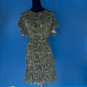 little lace dress avon Michael Michael Kors L66422 Womens Black Palm Lace Mini Dress Size 12